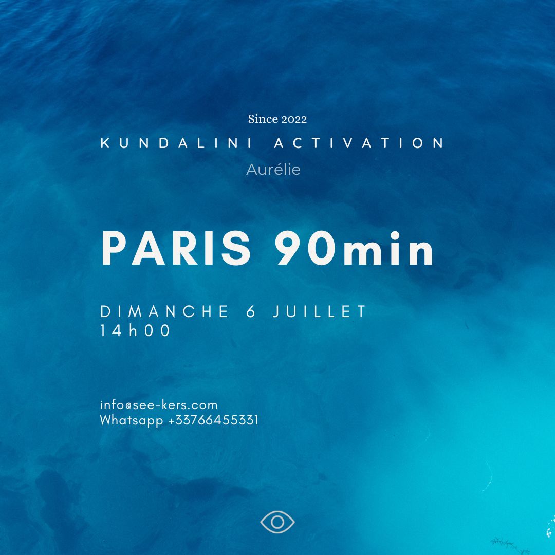 Image représentant un bleu comme la mer, calme et rassurant comme pendant les sessions de Kundalini Activation